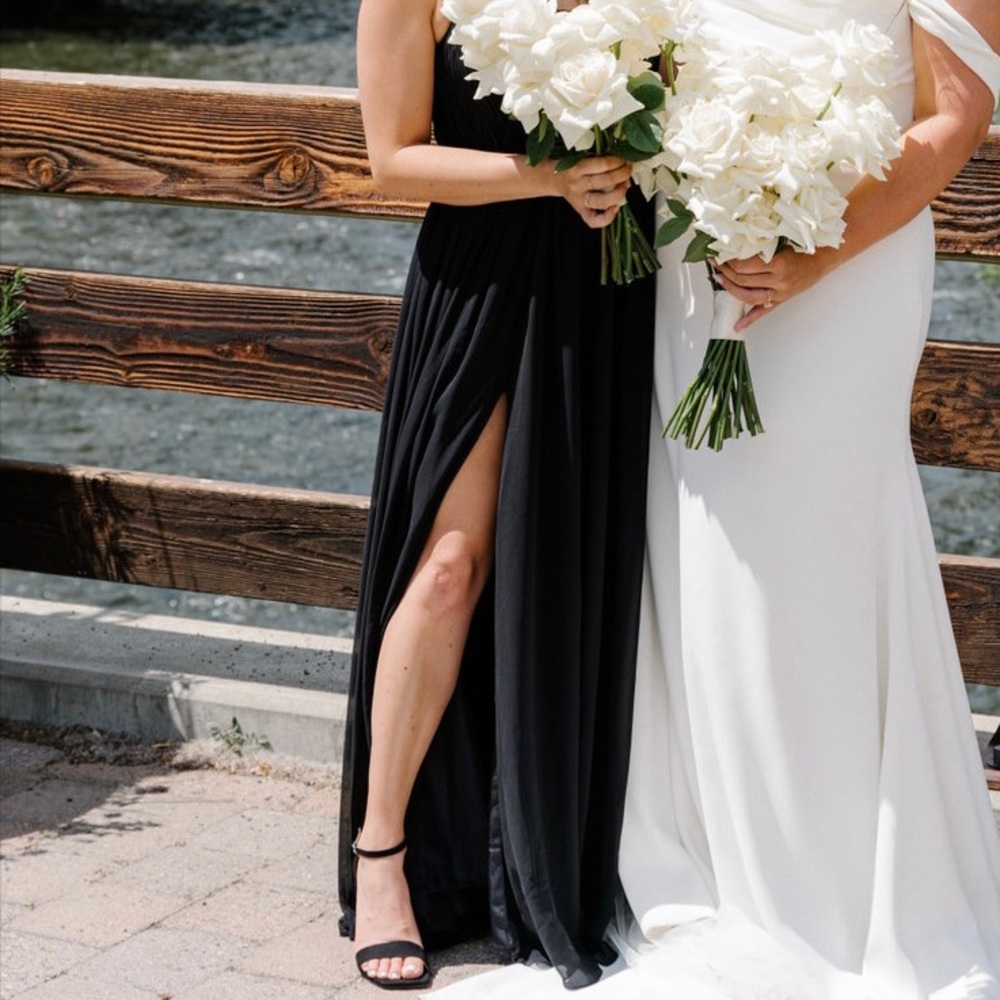 Azazie Chiffon A Line Gown